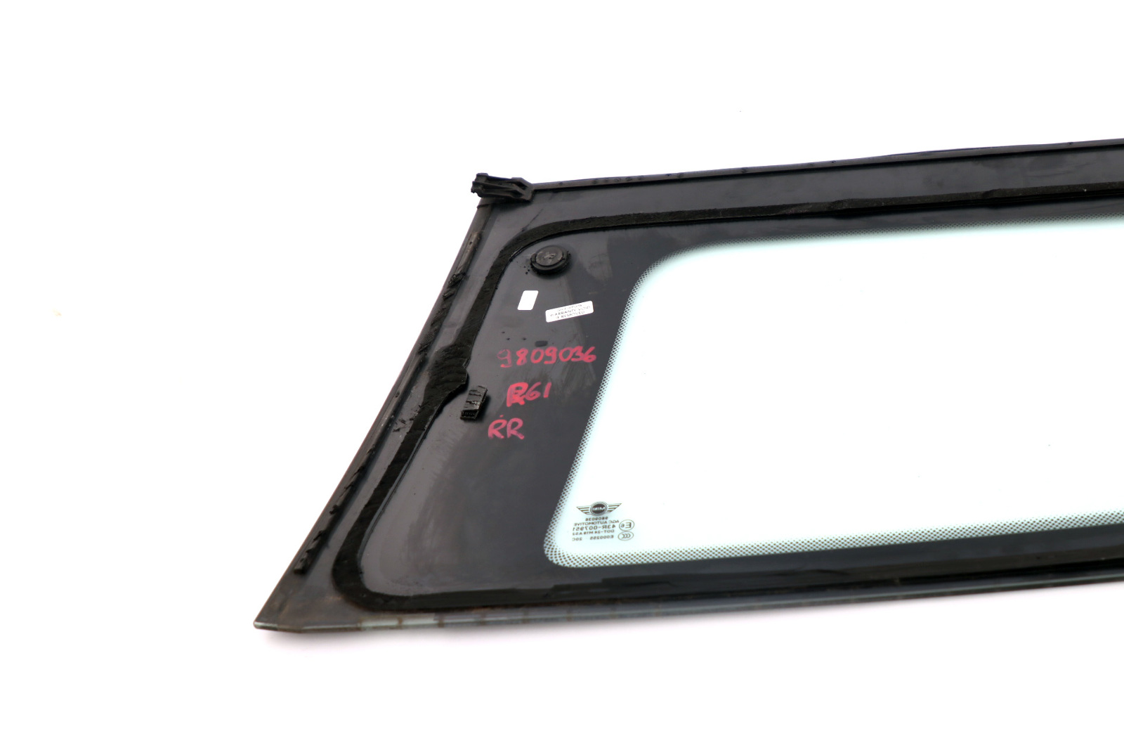 Mini Paceman R61 Side Fixed Glass Window AS2 Rear Right O/S 9809036