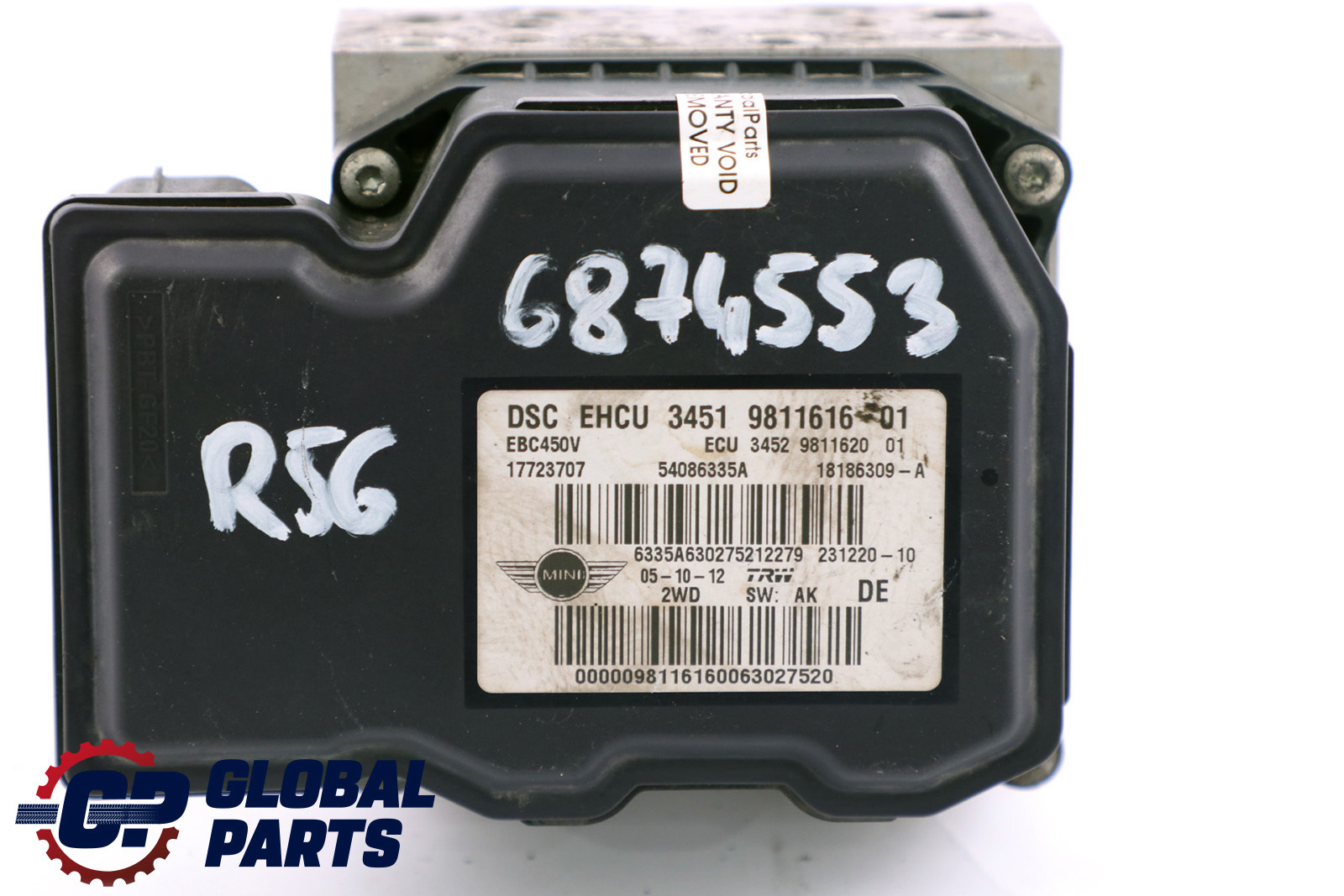 Mini Cooper R56 LCI R60 Hydroaggregat DSC ABS Pumpe Bremsregler 9811616 9811620