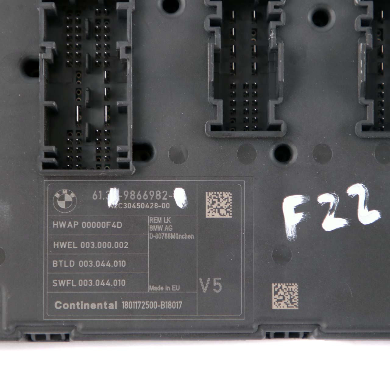 BMW F20 F30 REM Hinteres Elektronikmodul Sicherungskasten Steuergerät 9866982