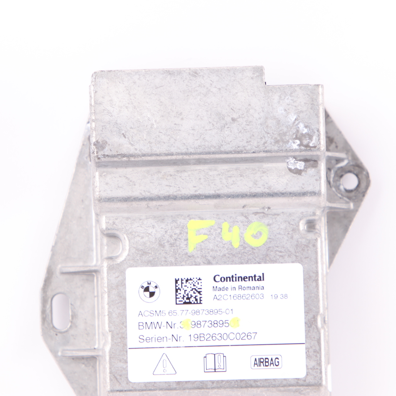 BMW F40 Sicherheitssteuergerät Air Module Bag ECU Continental 9873895