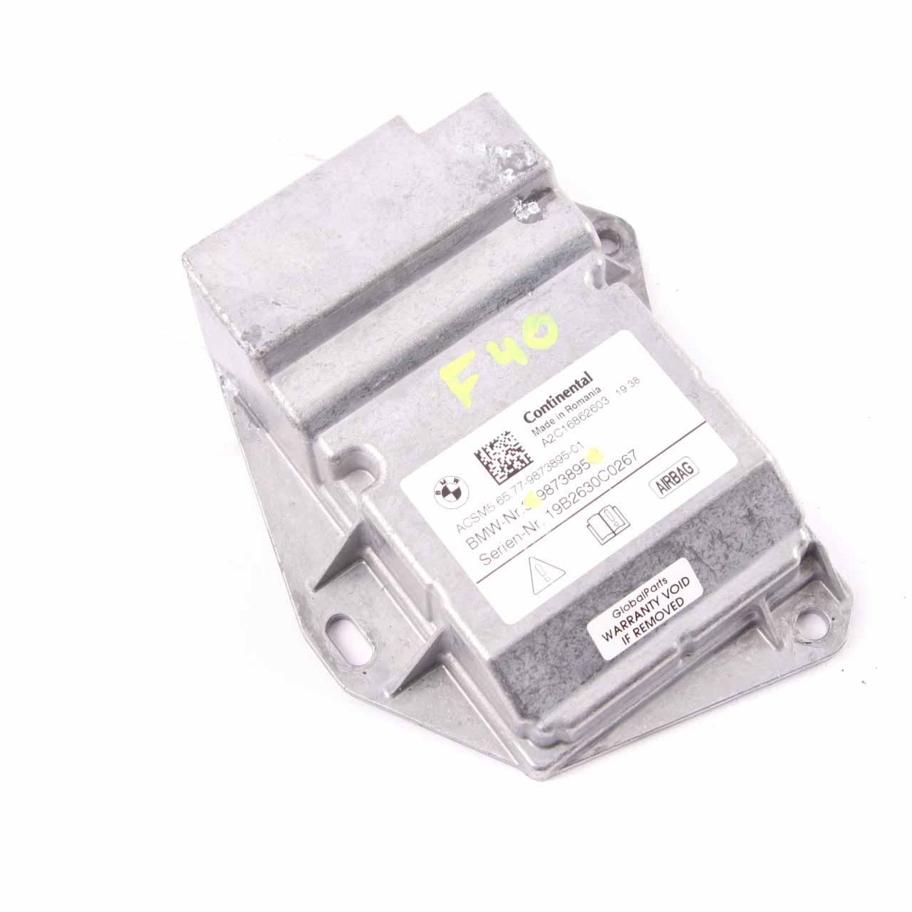 BMW F40 Sicherheitssteuergerät Air Module Bag ECU Continental 9873895