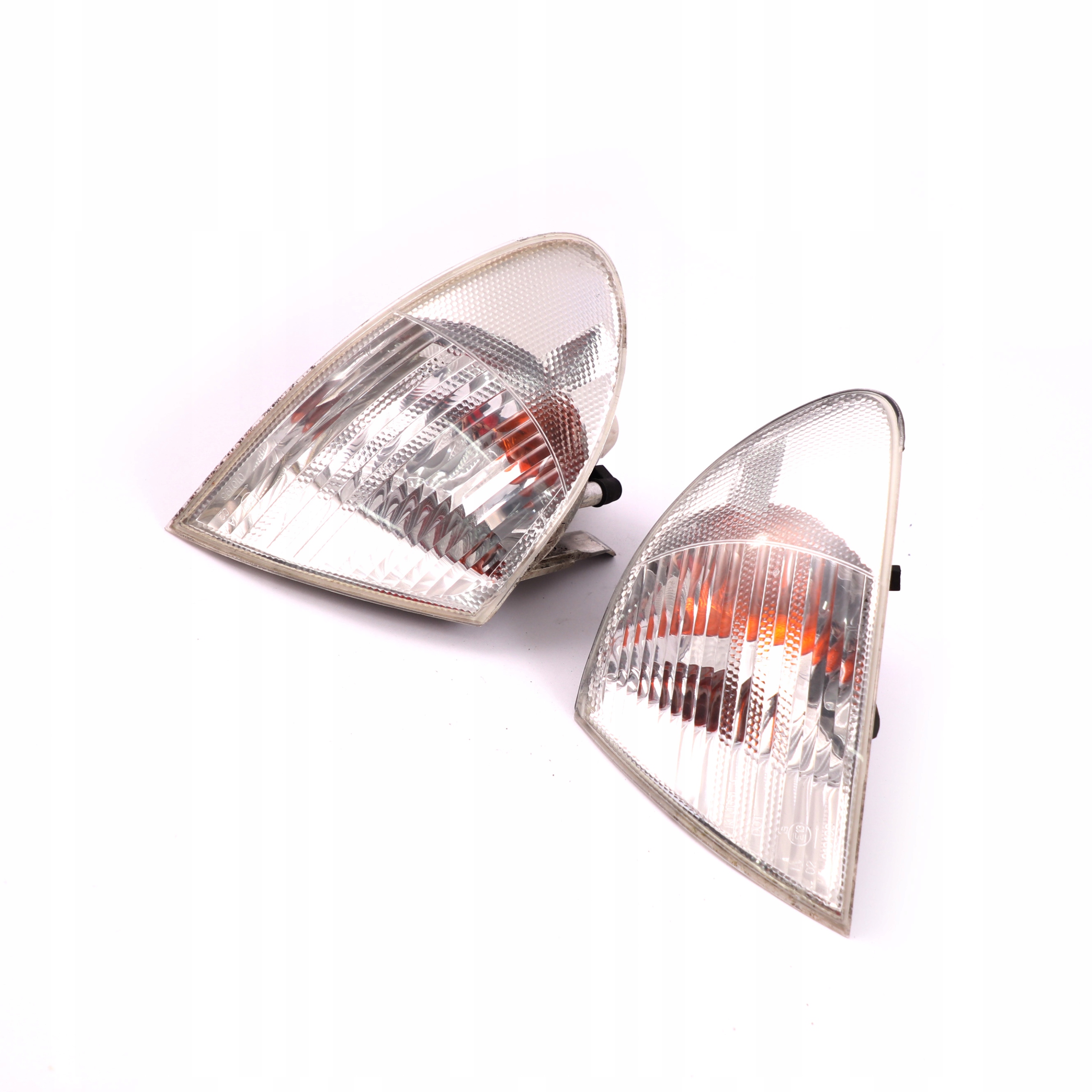 BMW 3 E46 Saloon Touring Front Right Left N/O/S Turn Indicator Lamp White Set