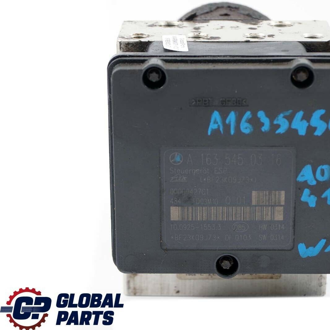 Mercedes-Benz M-Class ML W163 ABS Hydraulic Brake Pump Unit A1635450316