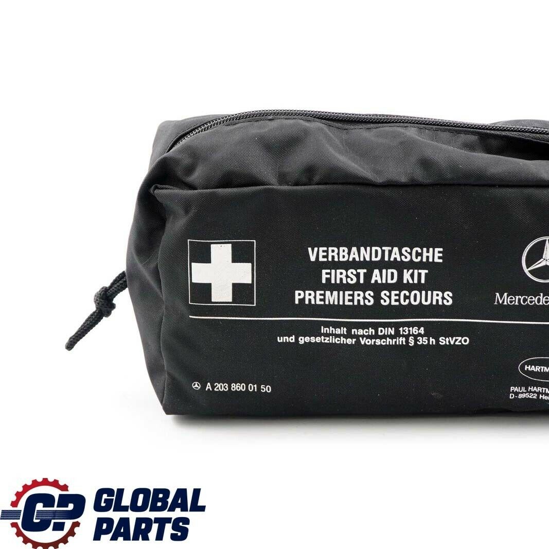 Mercedes Benz Universal First Aid Emergency Medical Kit Black Pouch A2038600150