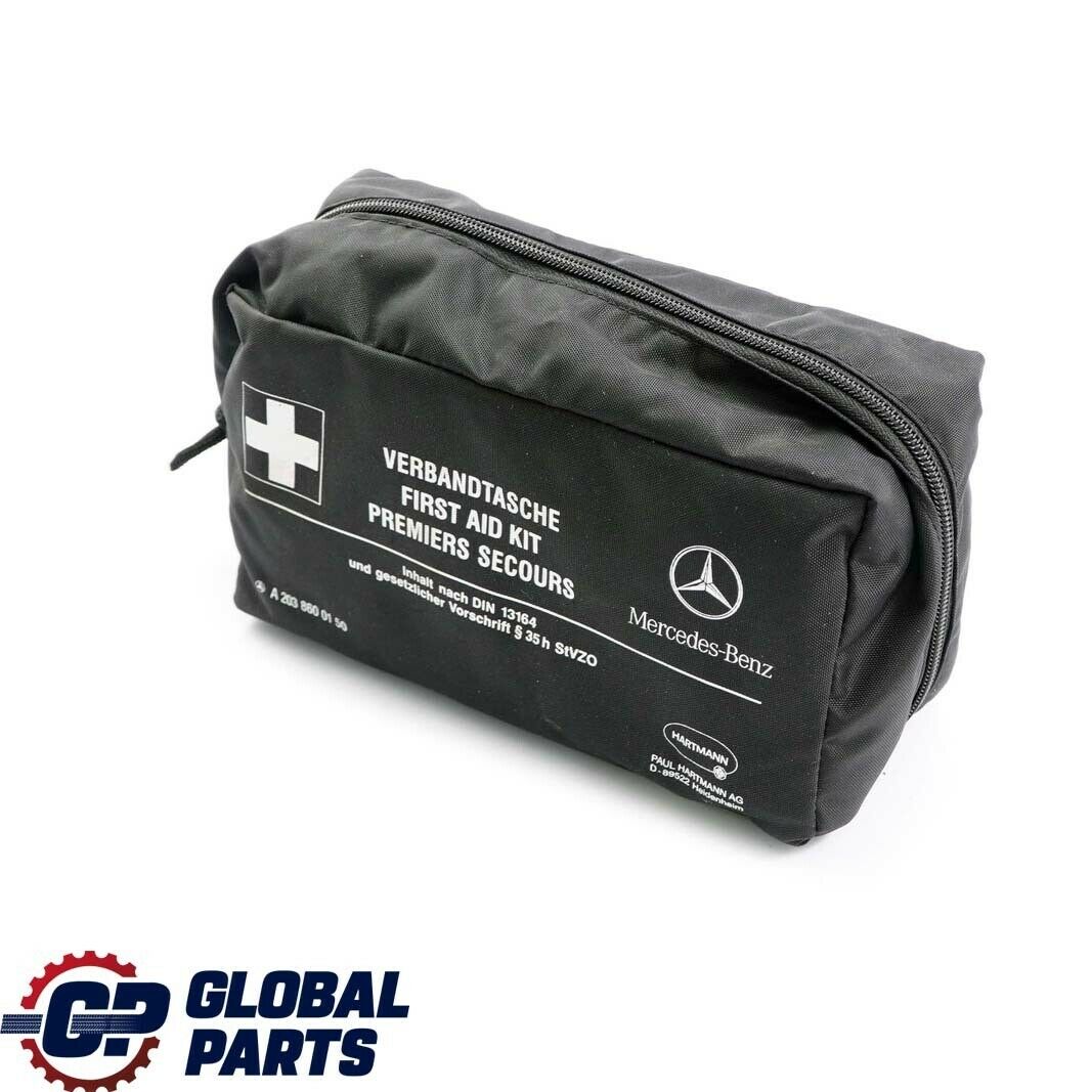 Mercedes Benz Universal First Aid Emergency Medical Kit Black Pouch A2038600150