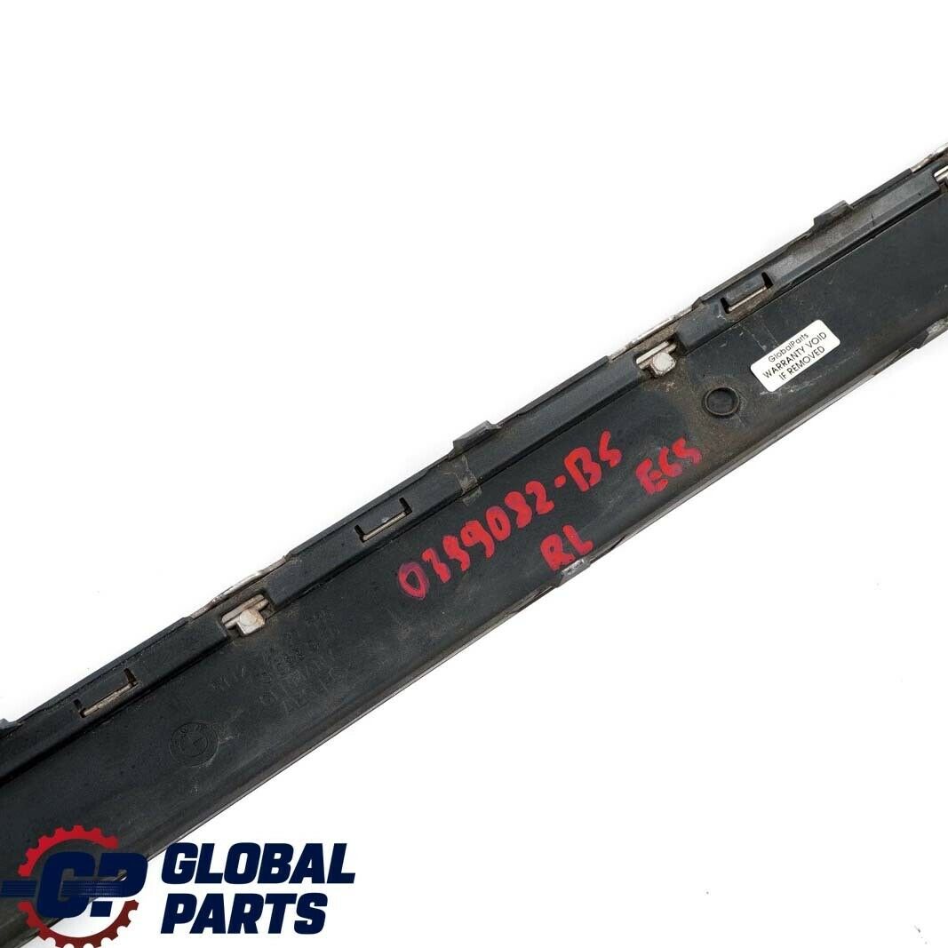 BMW 7 Series E65 E66 Bumper Strip Guard Rear Left N/S Black Sapphire 475