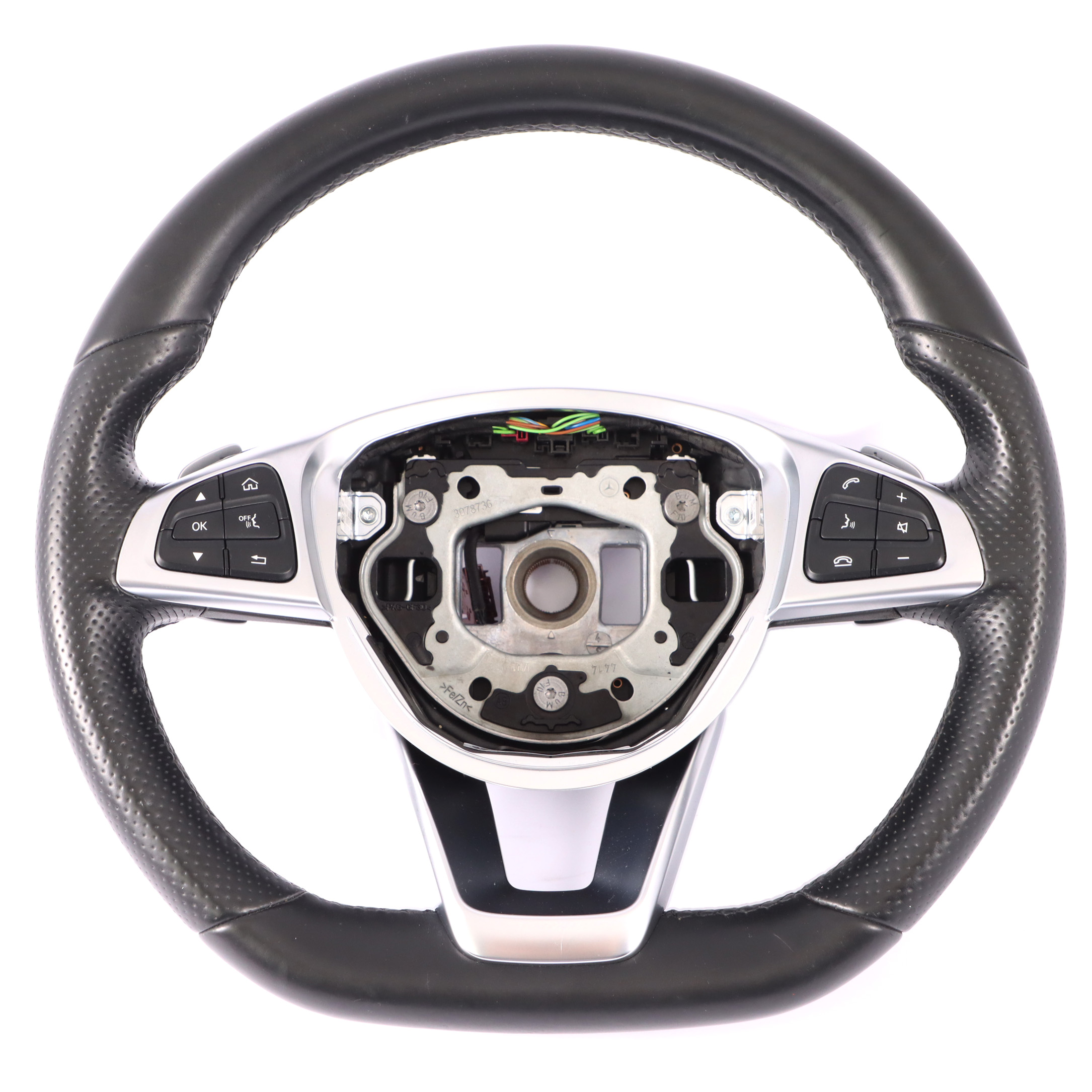 Steering Wheel Mercedes W205 C253 Black Leather Multifunction Paddle Shift