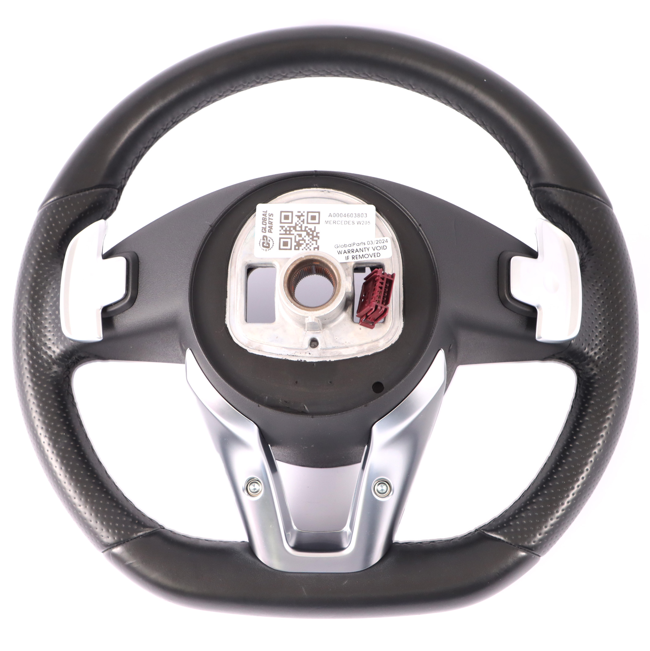 Steering Wheel Mercedes W205 C253 Black Leather Multifunction Paddle Shift