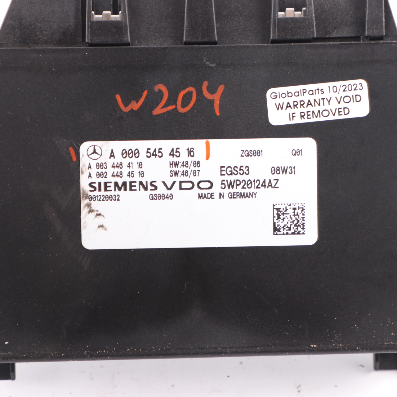 Mercedes W204 Automatikgetriebe EGS Steuergerät ECU A0005454516