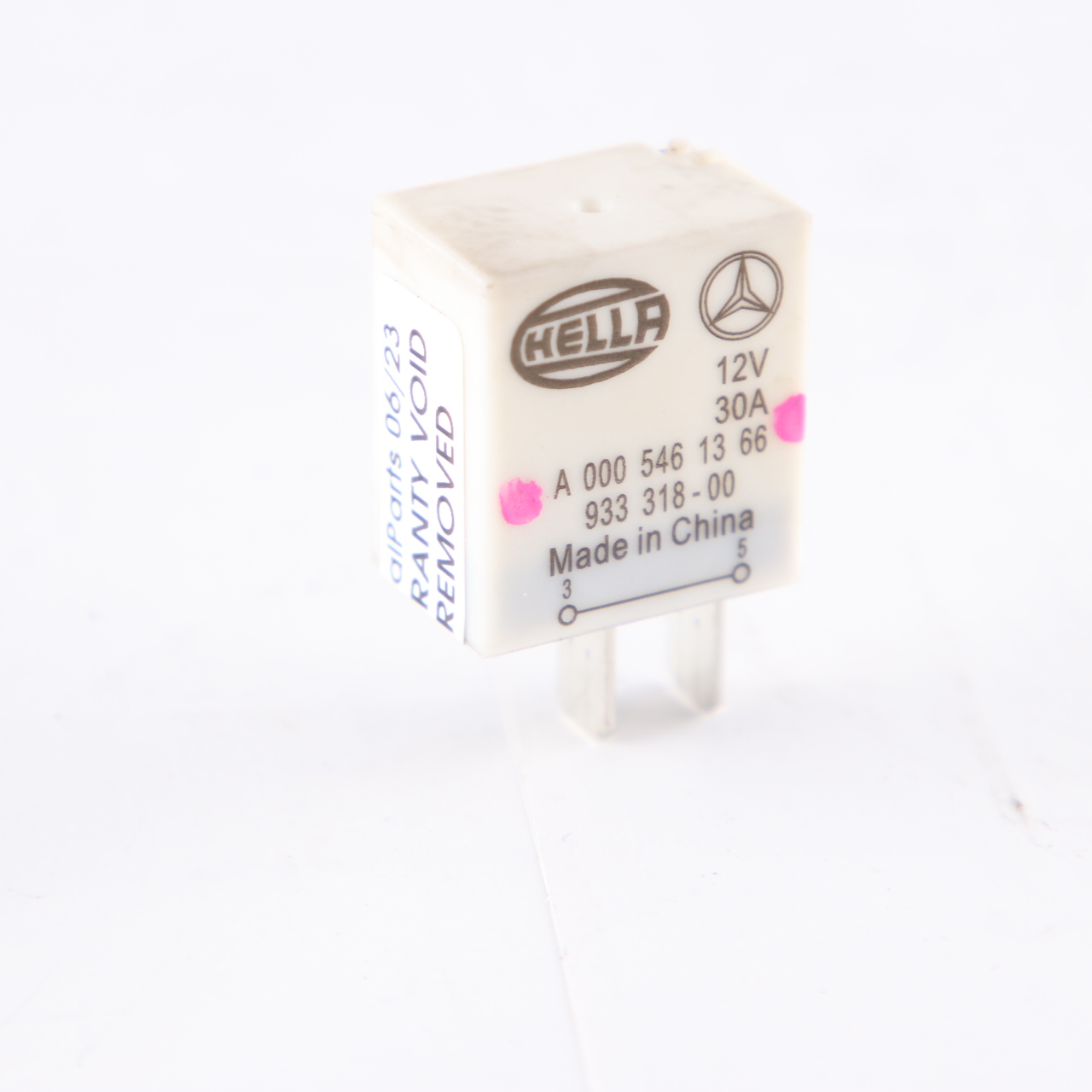 Mercedes W203 W209 Relay Unit Module 2 Pins White Hella A0005461366