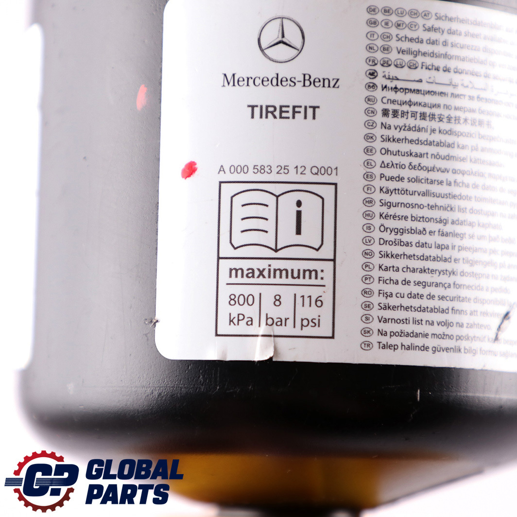 Mercedes-Benz A E W169 W207 Coupe C207 Tyre Sealant Sealer Tirefit Container