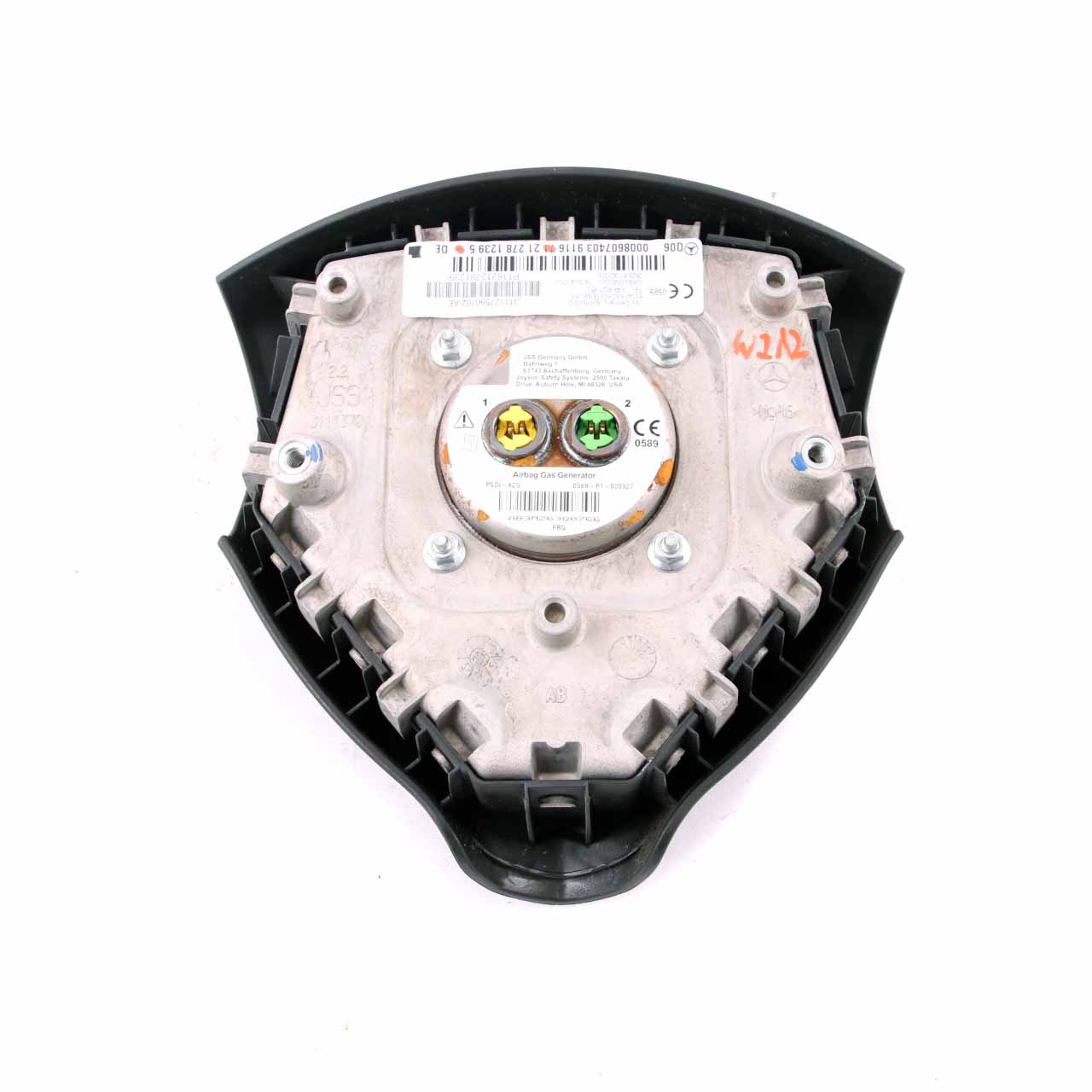 Mercedes W169 Steering Wheel Air Module Black A0008607403