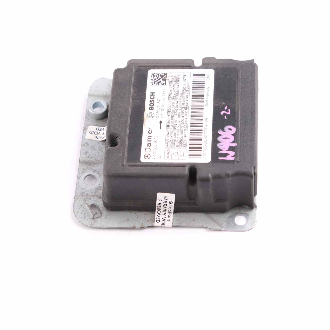 Airbagmodul Mercedes W639 W906 ECU Steuergerät Crash Impact A0009004802