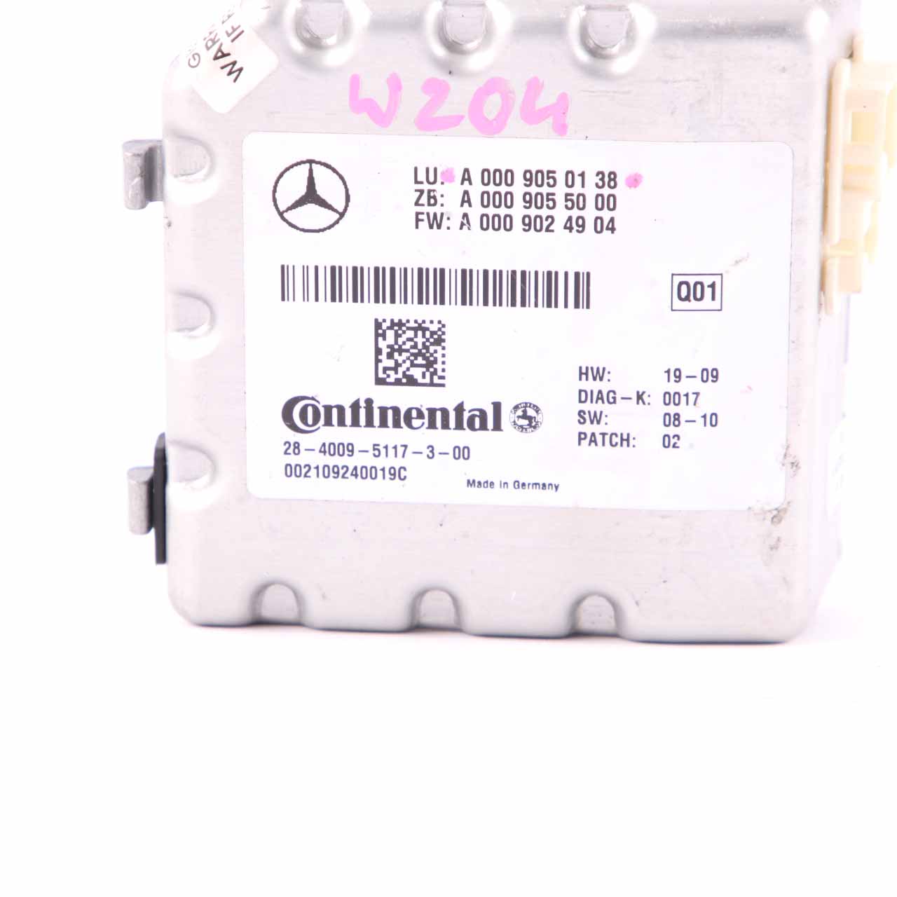 Mercedes W212 Multi-Purpose Windscreen Camera Control Unit Module A0009050138