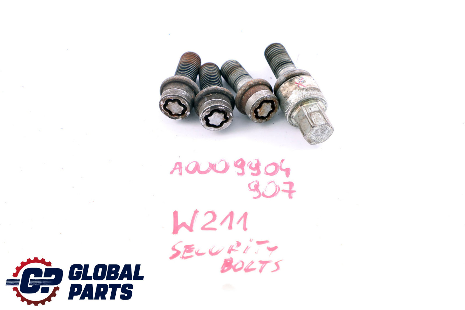 Mercedes-Benz A C E Class W169 W204 W211 Wheel Bolts Rear Front Set A0009904907