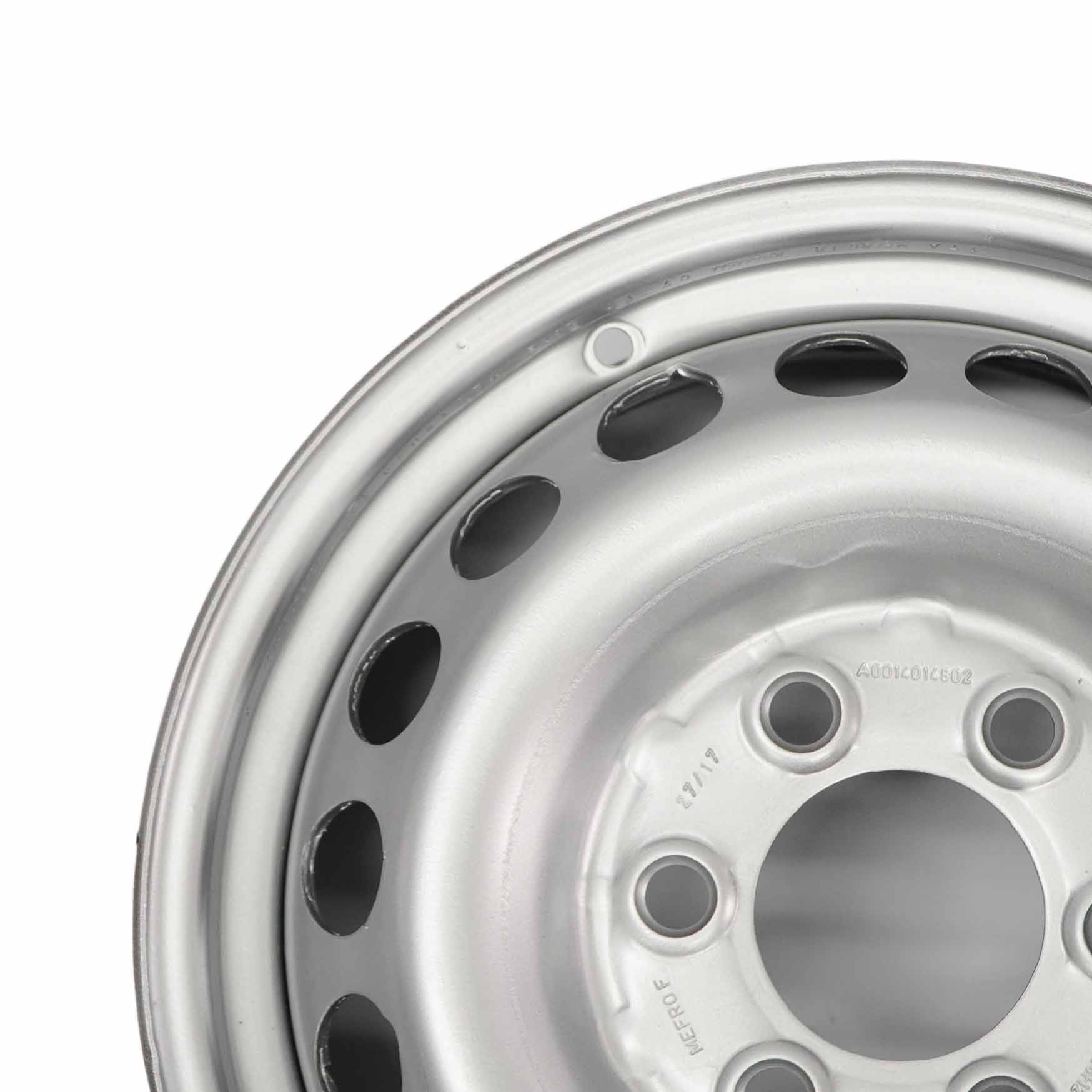 Mercedes Sprinter W906 Silberne Stahlfelge Felge 16" 6,5J ET:62 A0014014802