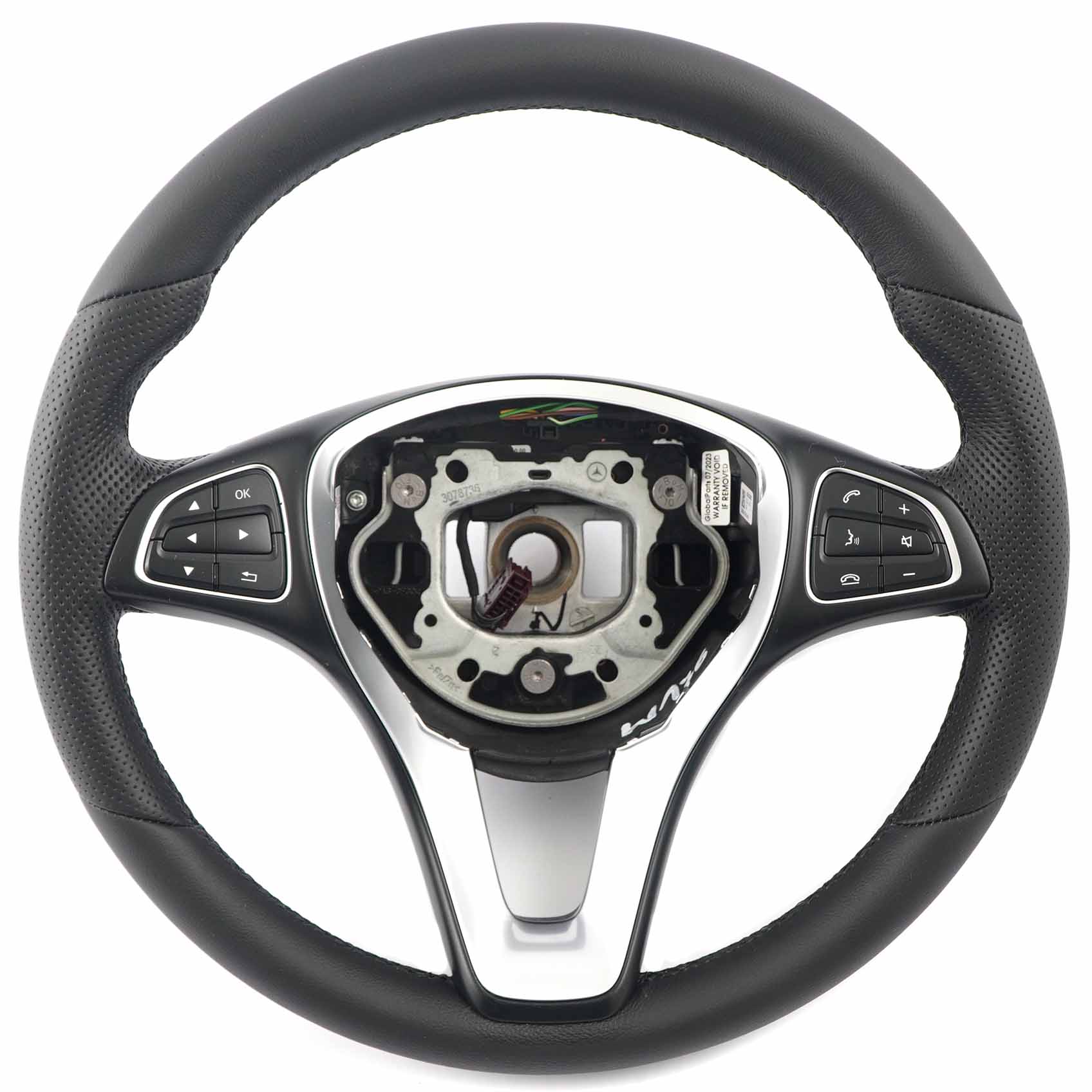 Mercedes W176 C117 NEW Black Leather Steering Wheel Multifunction A0014609003