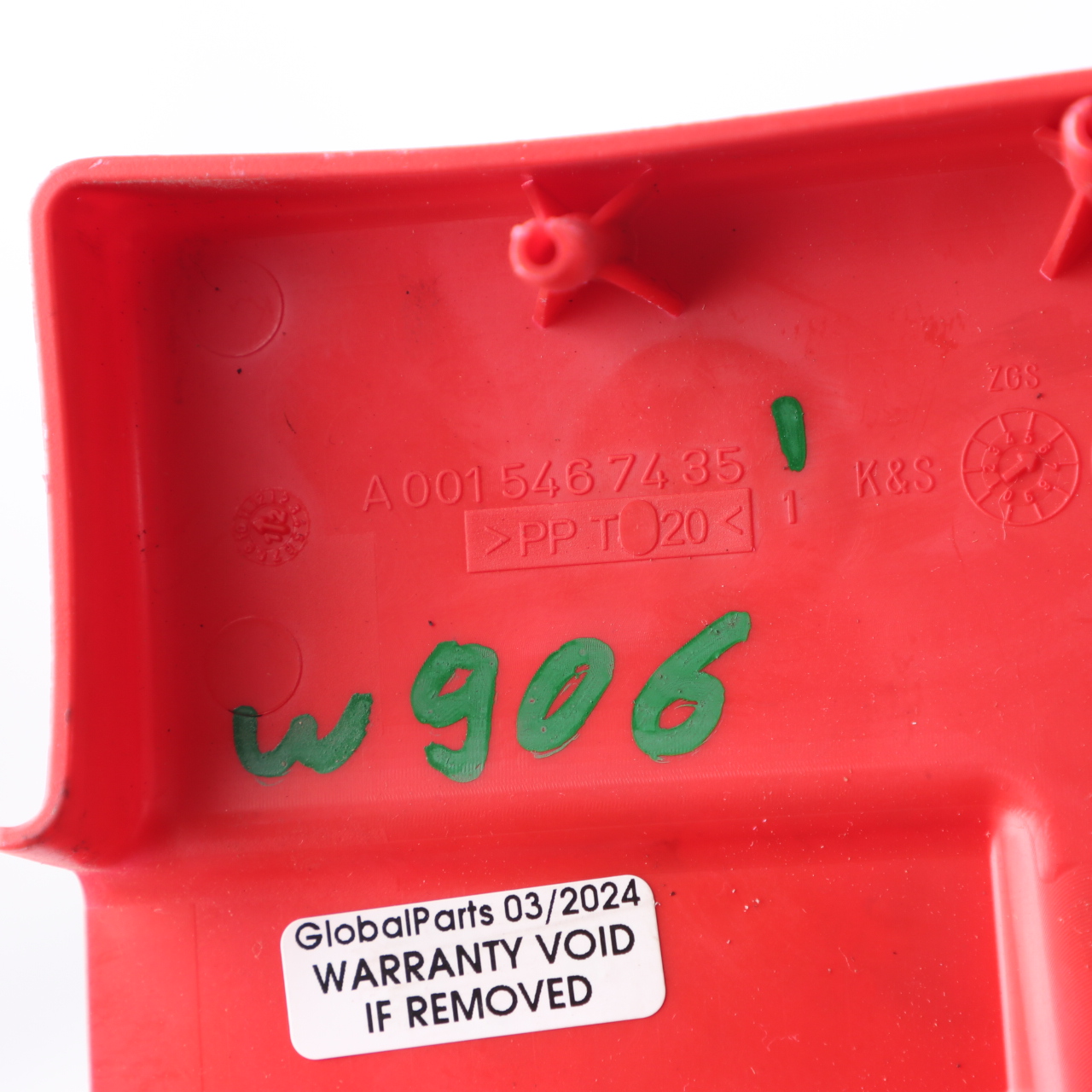 Batterie Abdeckung Mercedes W906 Batterie Pluspol Abdeckung Rot A0015467435