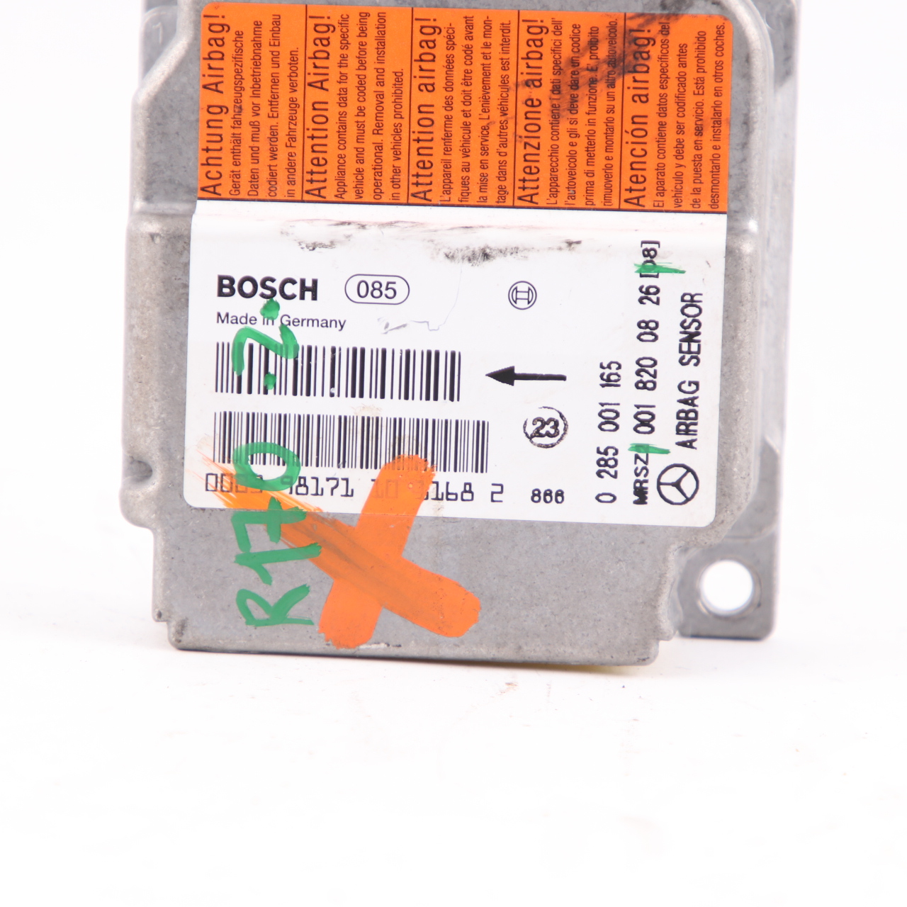 Mercedes SLK R170 W202 W210 Modul Steuergerät SRS Sensor ECU Bosch A0018200826