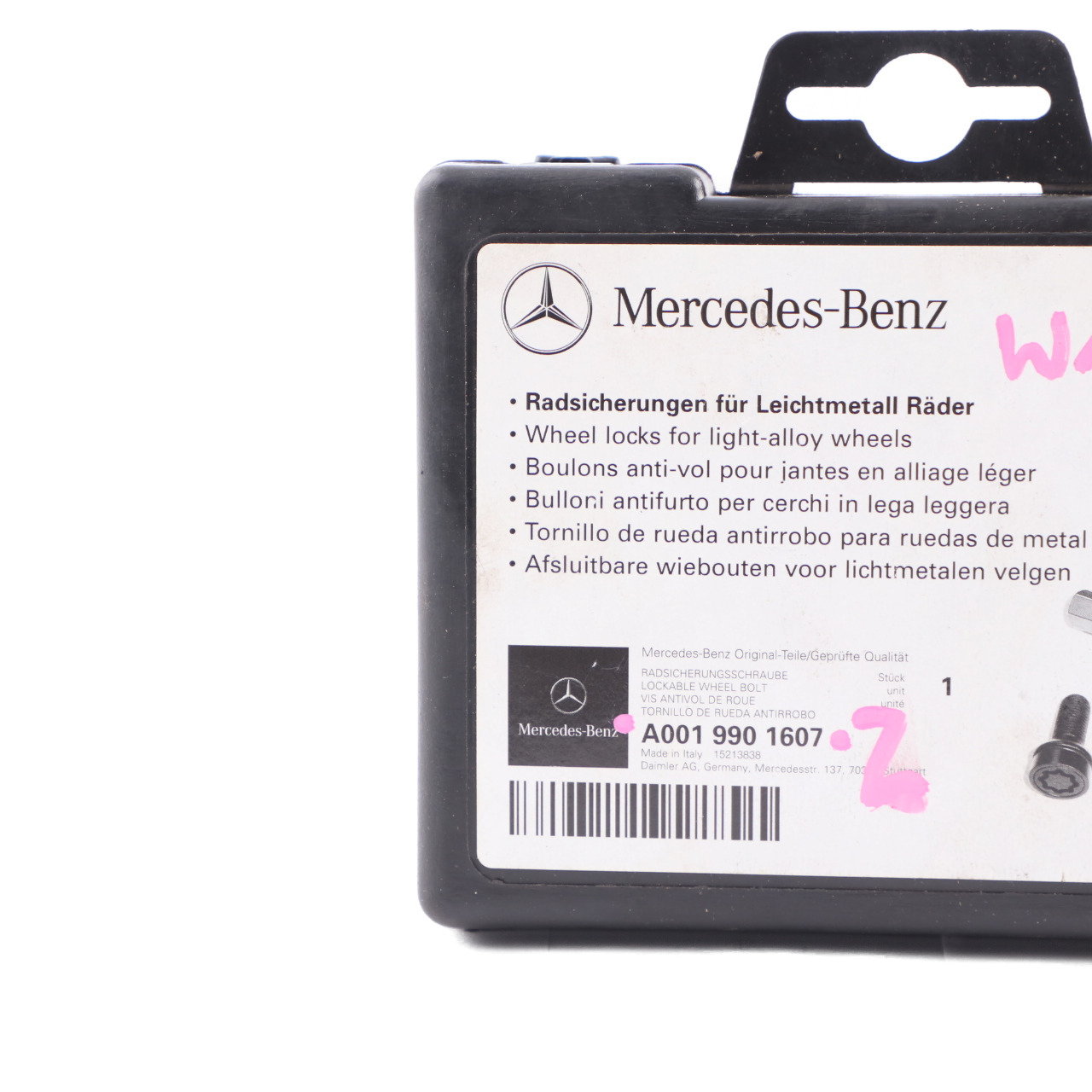 Sicherheits schrauben Mercedes W176 W204 W205 hinten vorne Satz A0019901607