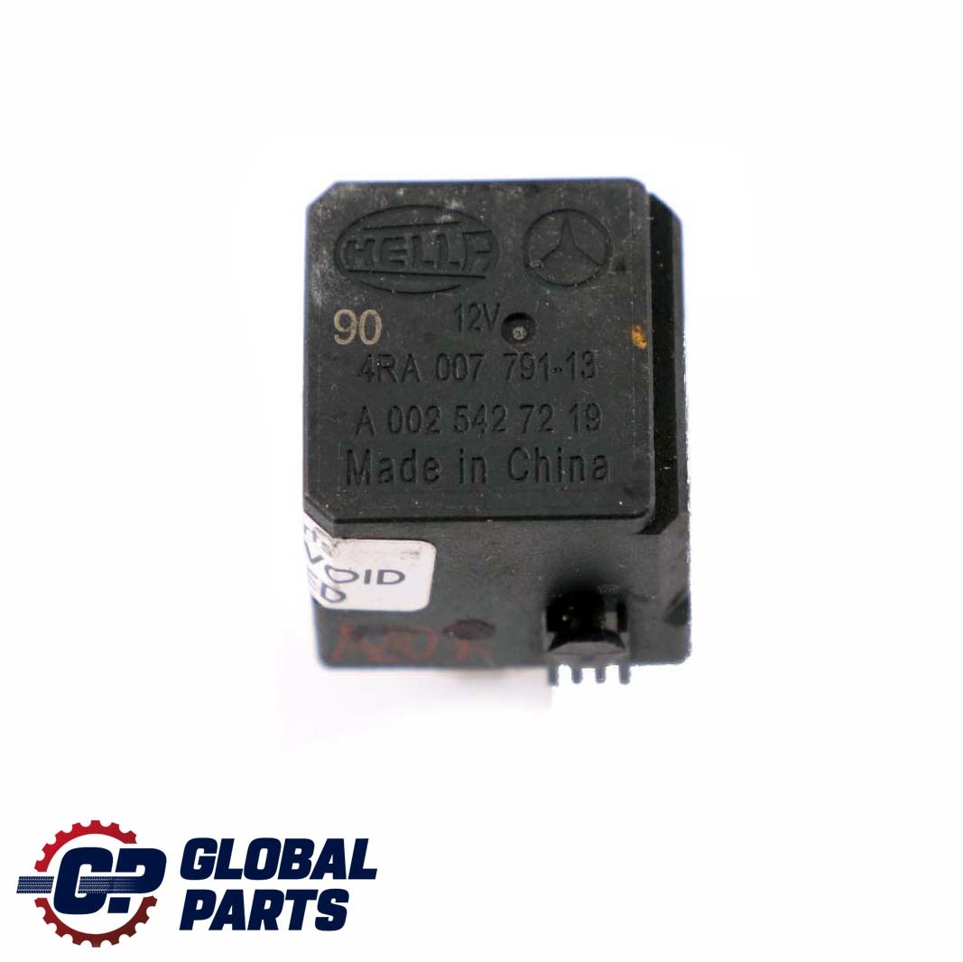 Mercedes W169 W245 W204 W212 Relay 4-Pin Black Hella A0025427219