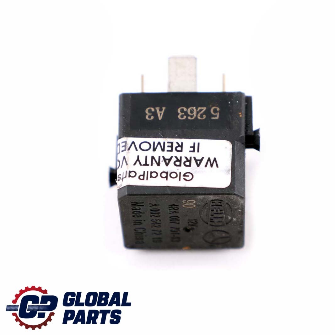 Mercedes W169 W245 W204 W212 Relay 4-Pin Black Hella A0025427219