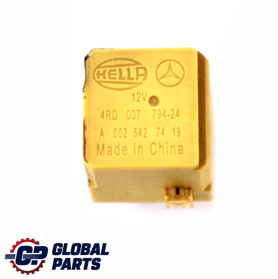 Mercedes-Benz W169 W245 W210 W163 Relais Gelb Hella A0025427419