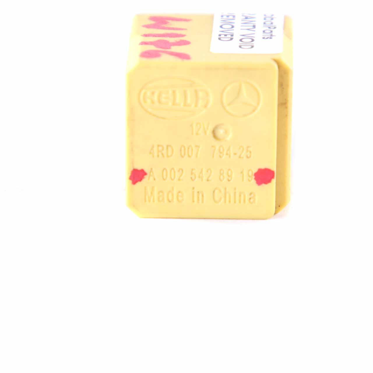 Relay Mercedes W176 W246 5-Pin Yellow Hella 12V A0025428919