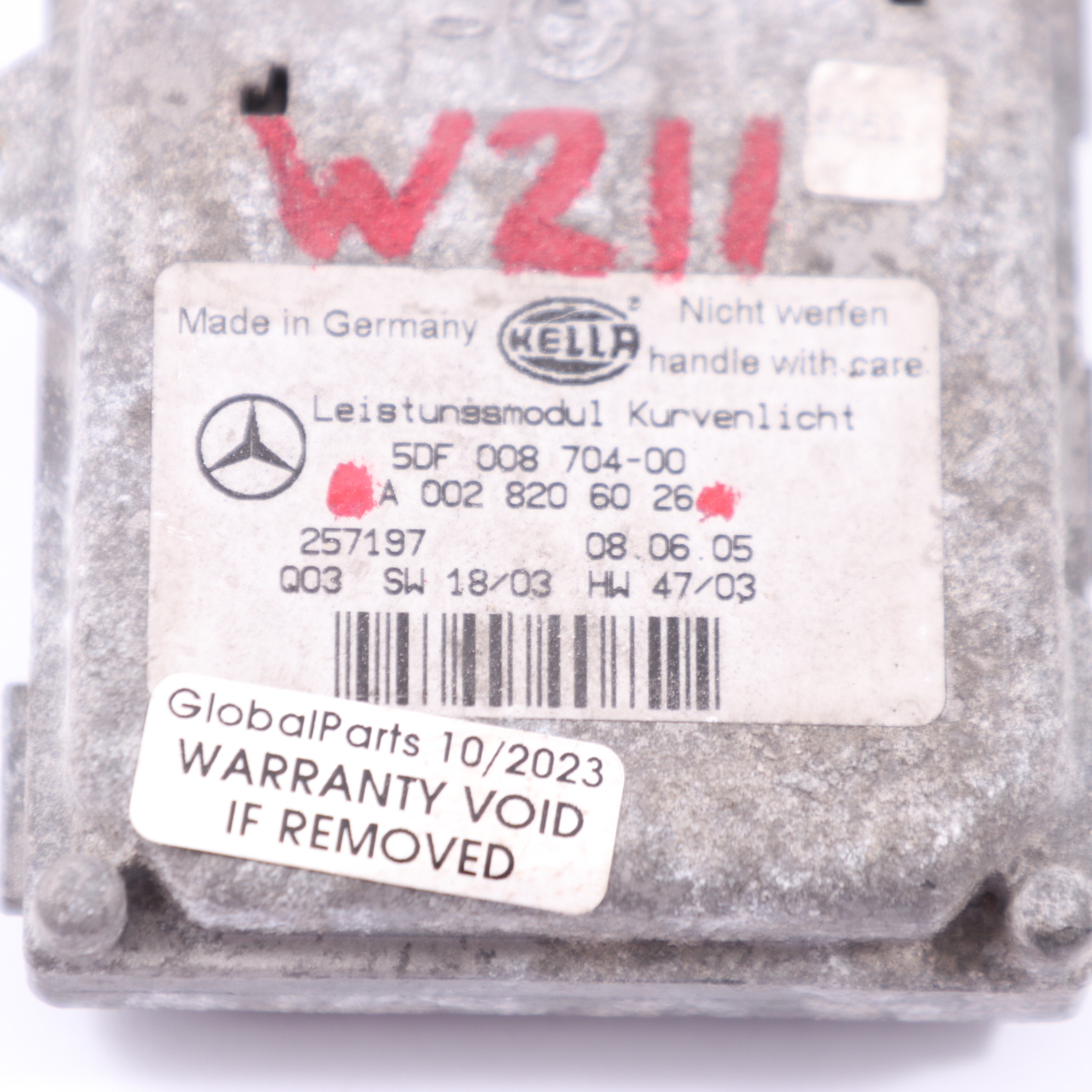 Scheinwerfer modul Mercedes W164 W209 W211 Xenon Vorschaltgerät A0028206026