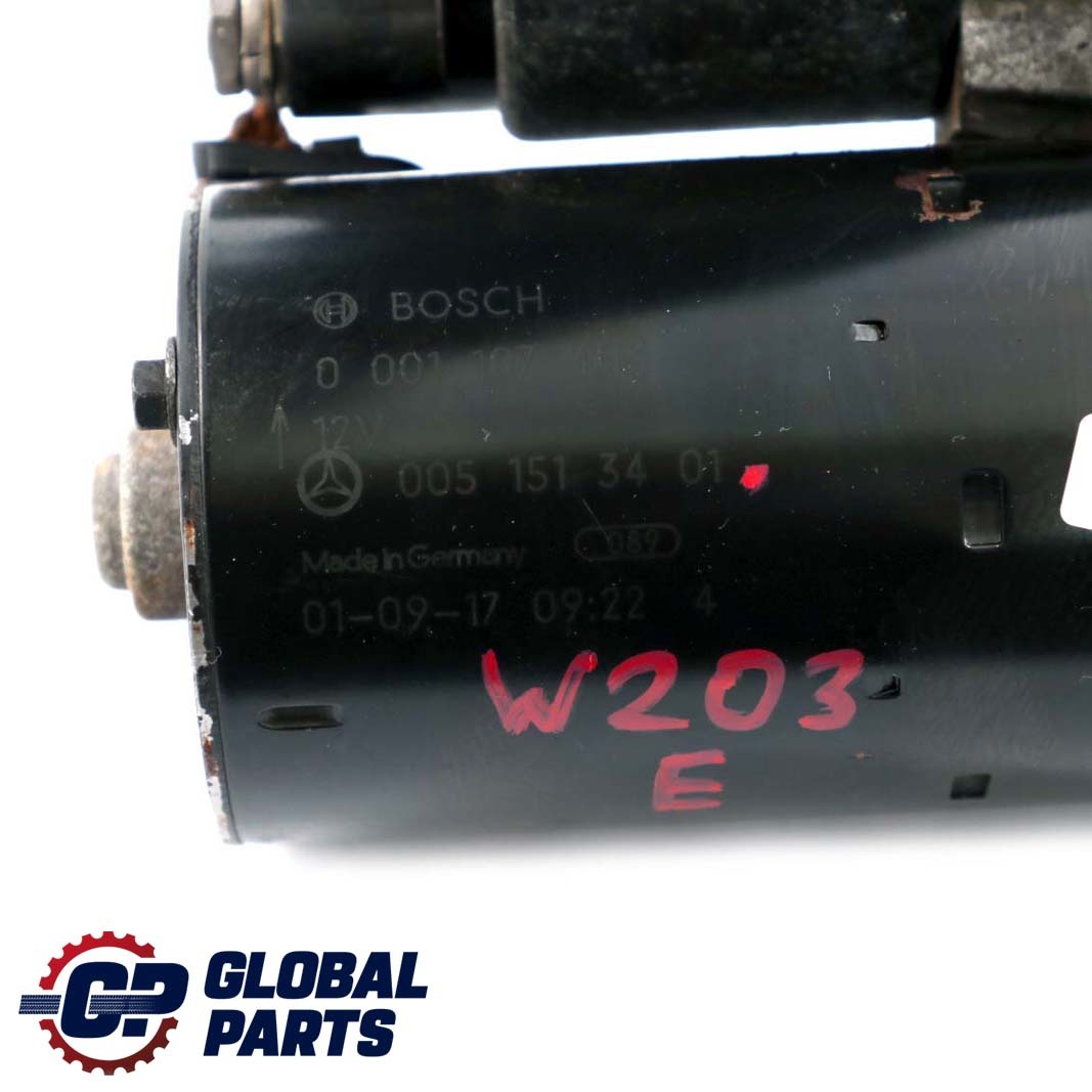 Mercedes-Benz C CLK W203 C208 M111 Petrol Engine Starter Motor A0051513401