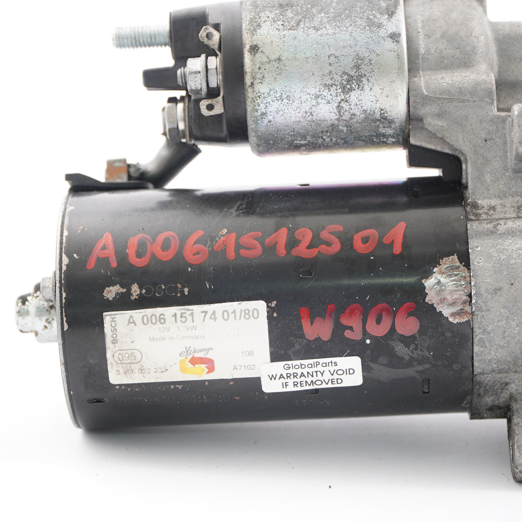 Mercedes W203 W204 Diesel Engine Starter Motor A0061512501