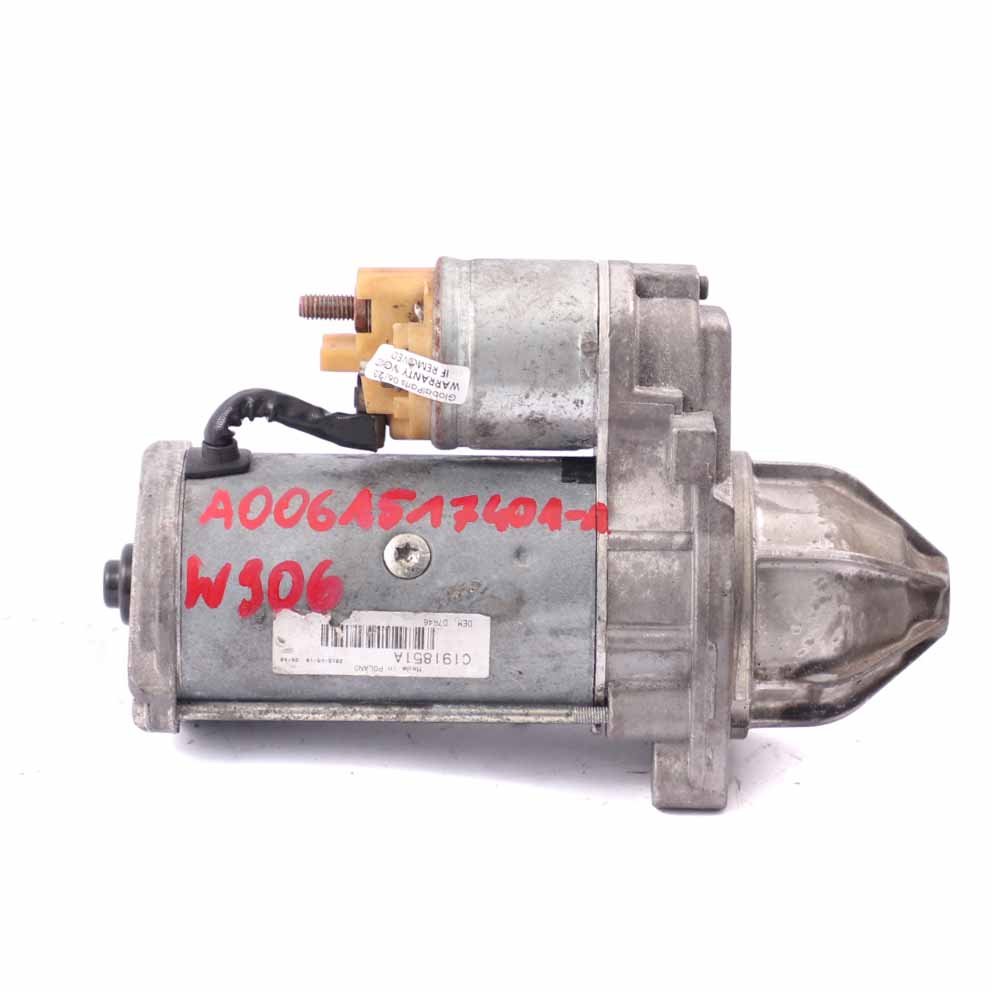 Mercedes Sprinter W906 Diesel Anlasser Motor Valeo A0061517401