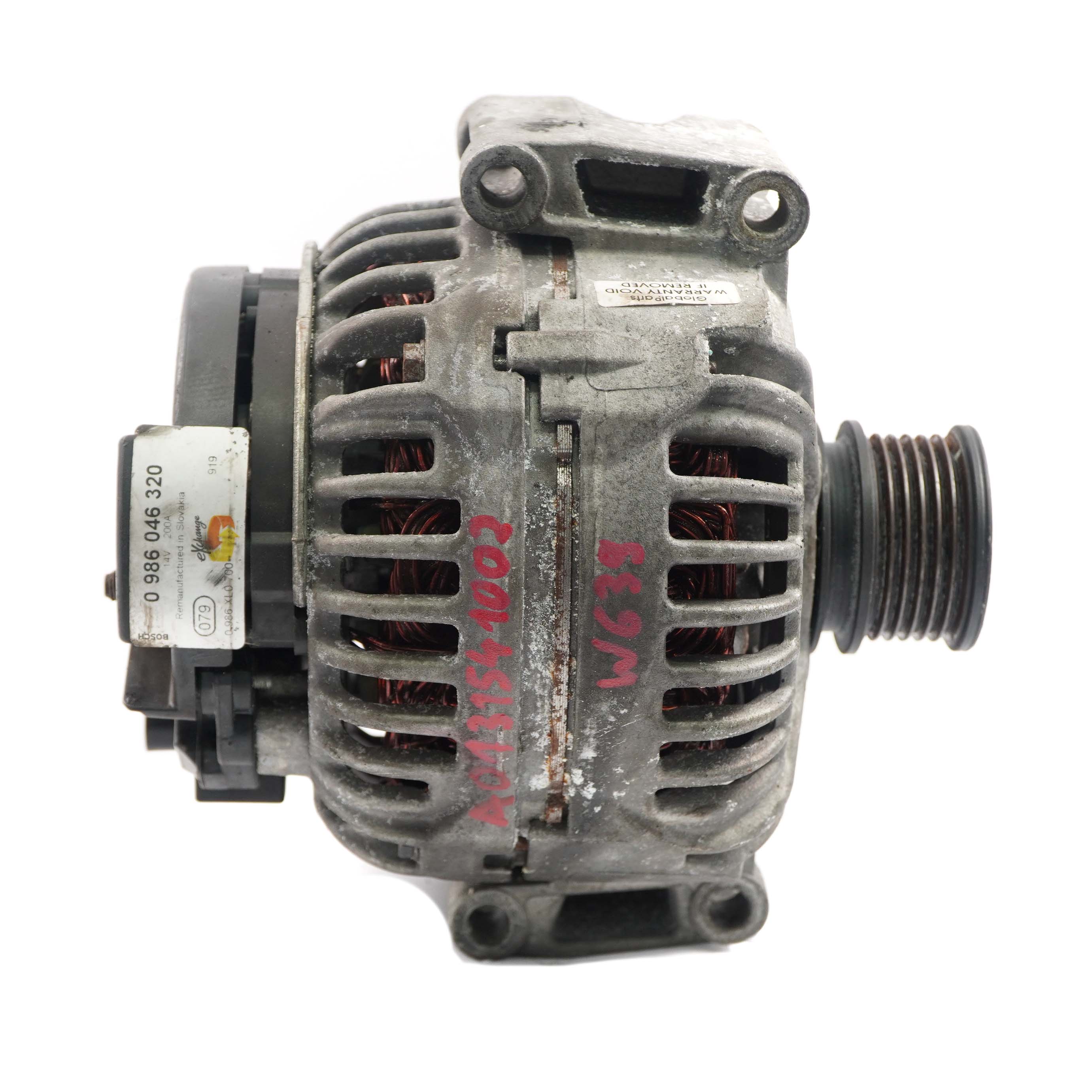 Mercedes-Benz Vito Viano W639 OM646 Alternator Generator 200A A0131541002