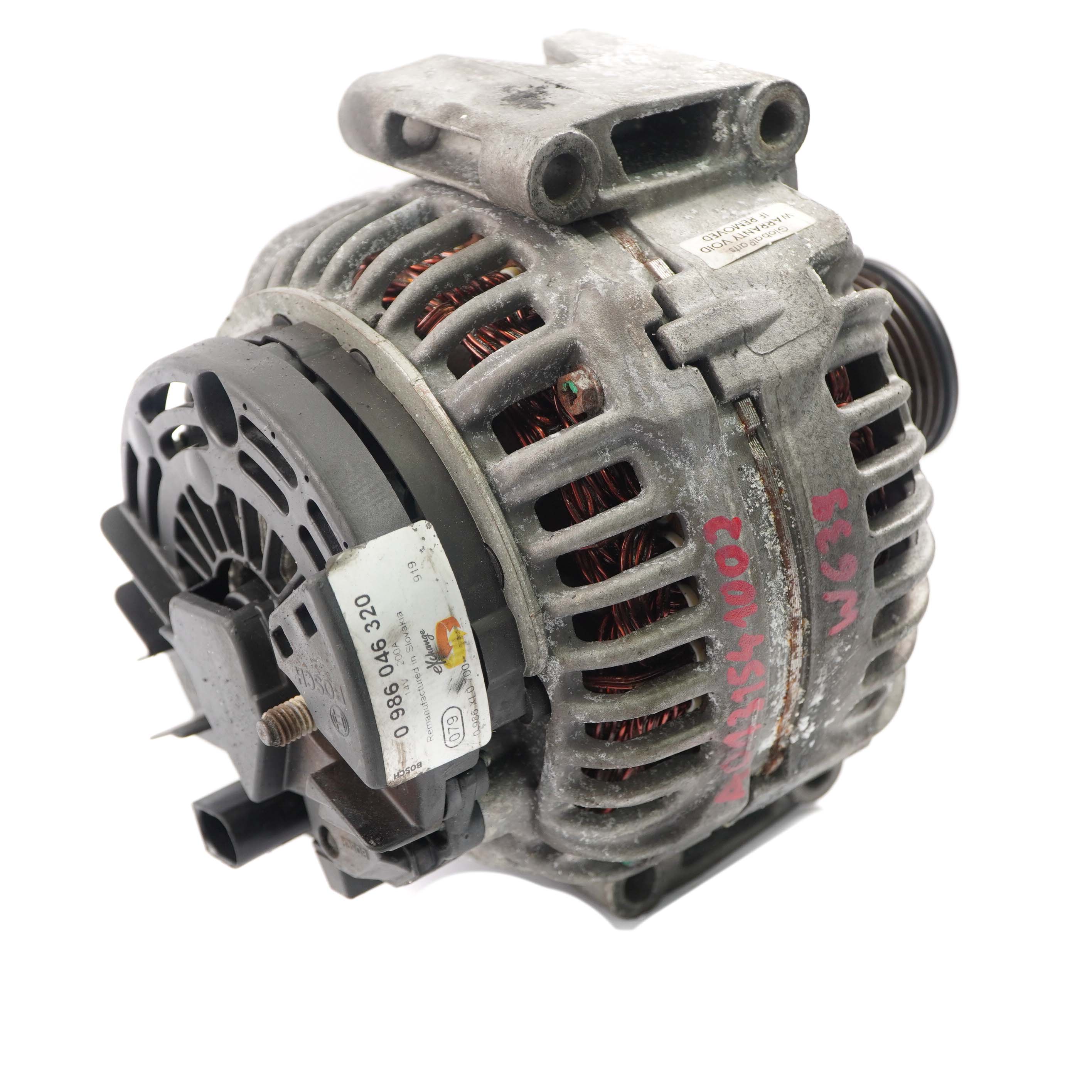 Mercedes-Benz Vito Viano W639 OM646 Alternator Generator 200A A0131541002