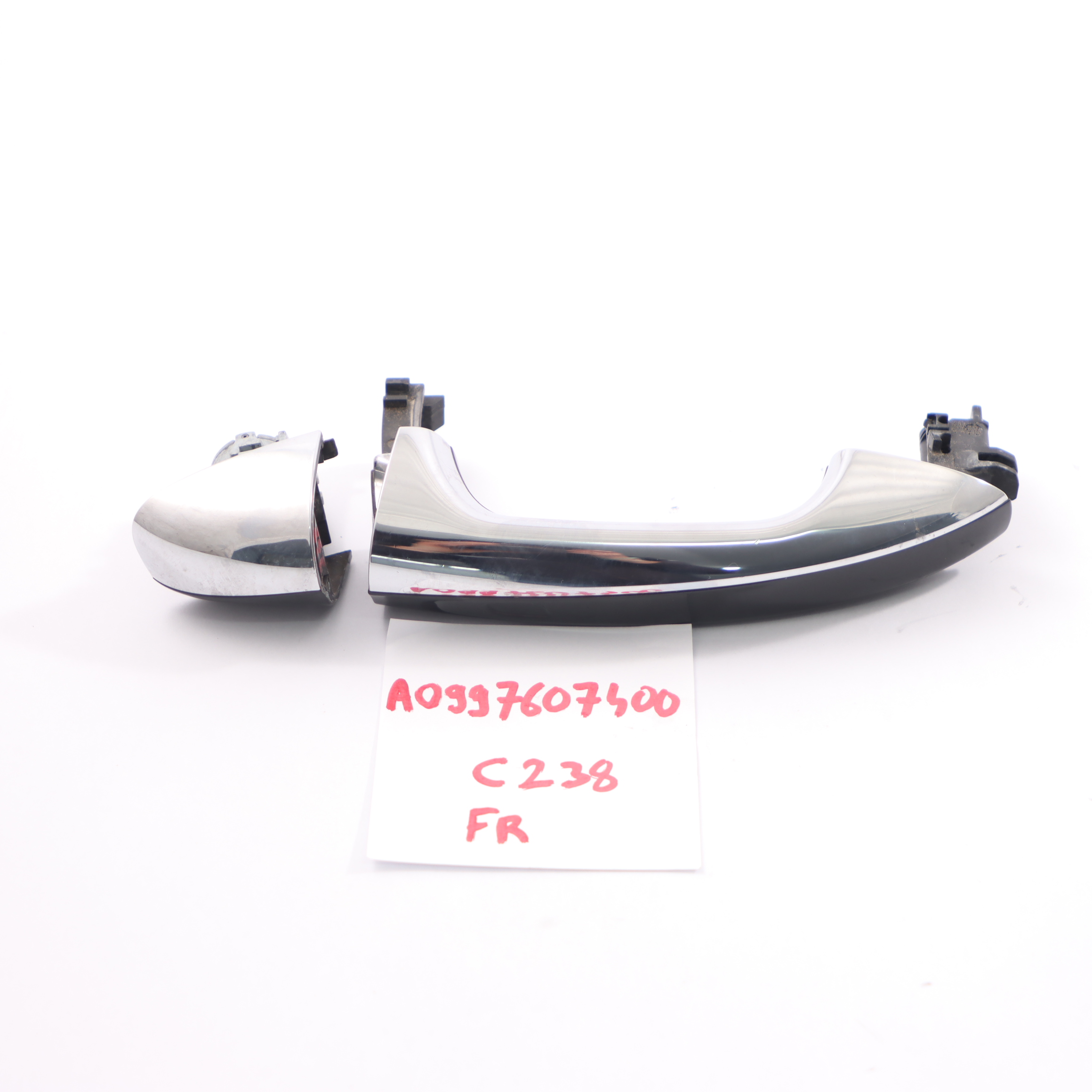 Mercedes C238 Door Handle Front Right Outside Chrome Obsidian Black 197