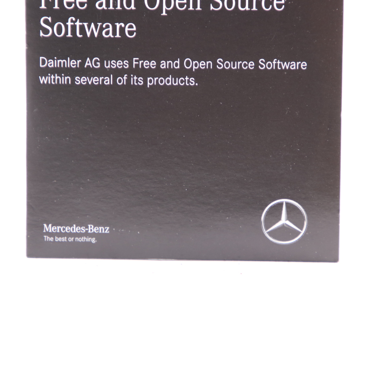 Mercedes W177 W247 Licence Information Free Open Source Software A1178272500