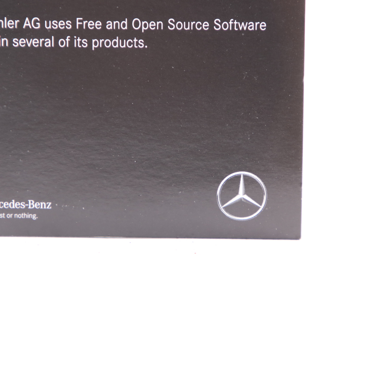 Mercedes W177 W247 Licence Information Free Open Source Software A1178272500