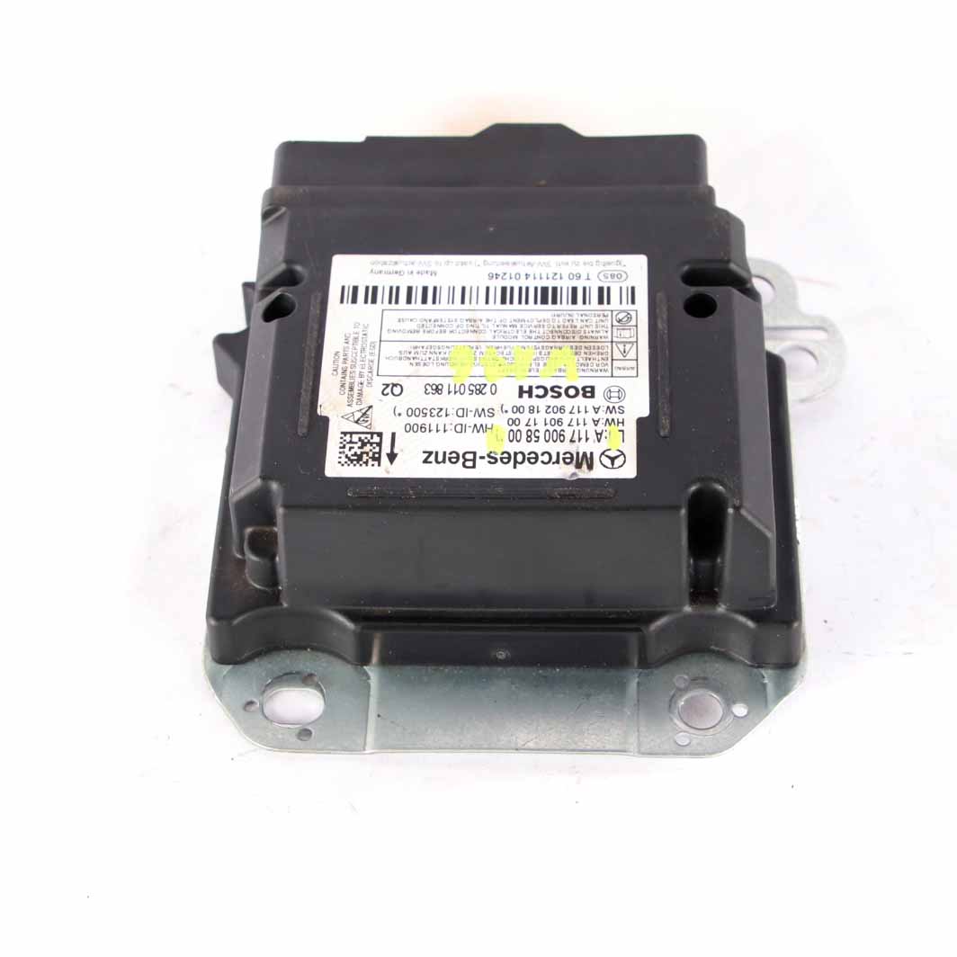 Mercedes W176 Airbag Gurte System Steuergerät Modul ECU Bosch A1179005800