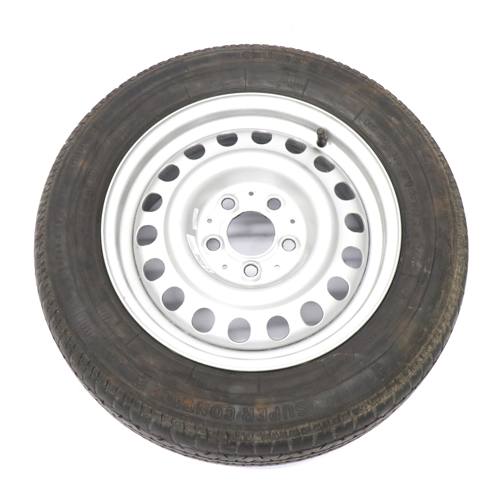 Mercedes W124 Jante acier avec pneu Continental 195/65 R15 6,5J A1244001202