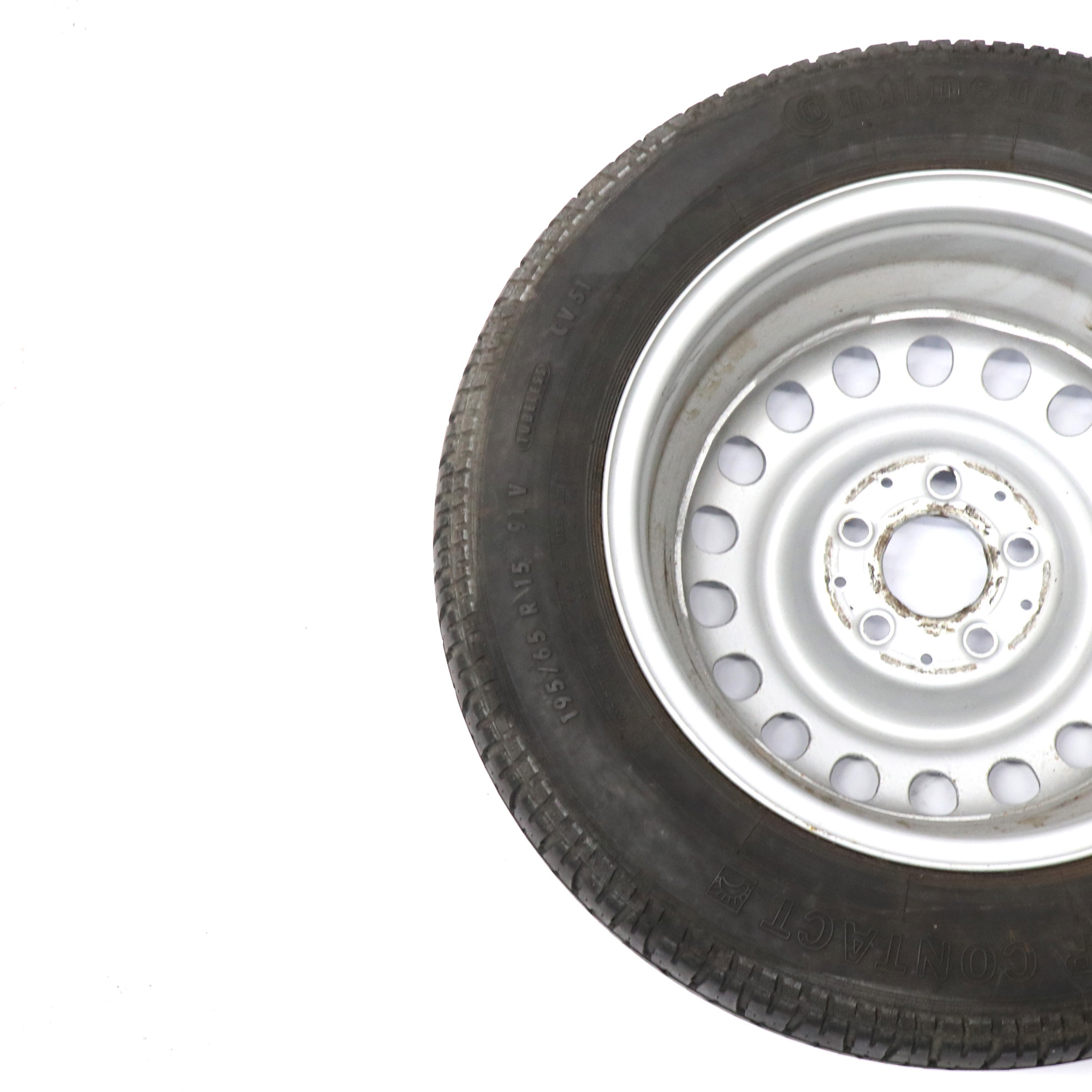 Mercedes W124 Jante acier avec pneu Continental 195/65 R15 6,5J A1244001202