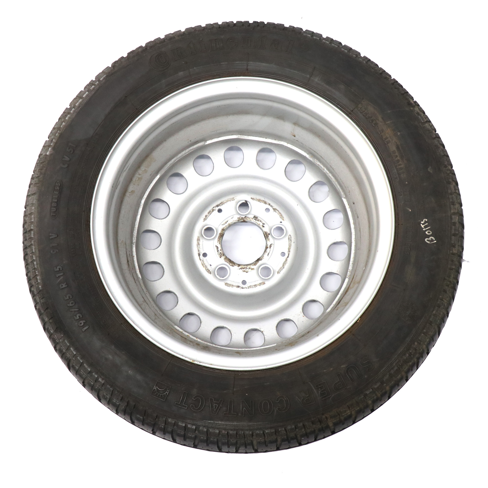 Mercedes W124 Jante acier avec pneu Continental 195/65 R15 6,5J A1244001202