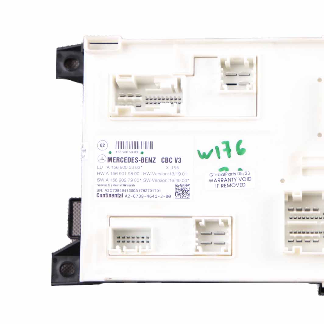 Mercedes W176 Body Control Modul BCM Steuergerät ECU A1569005303