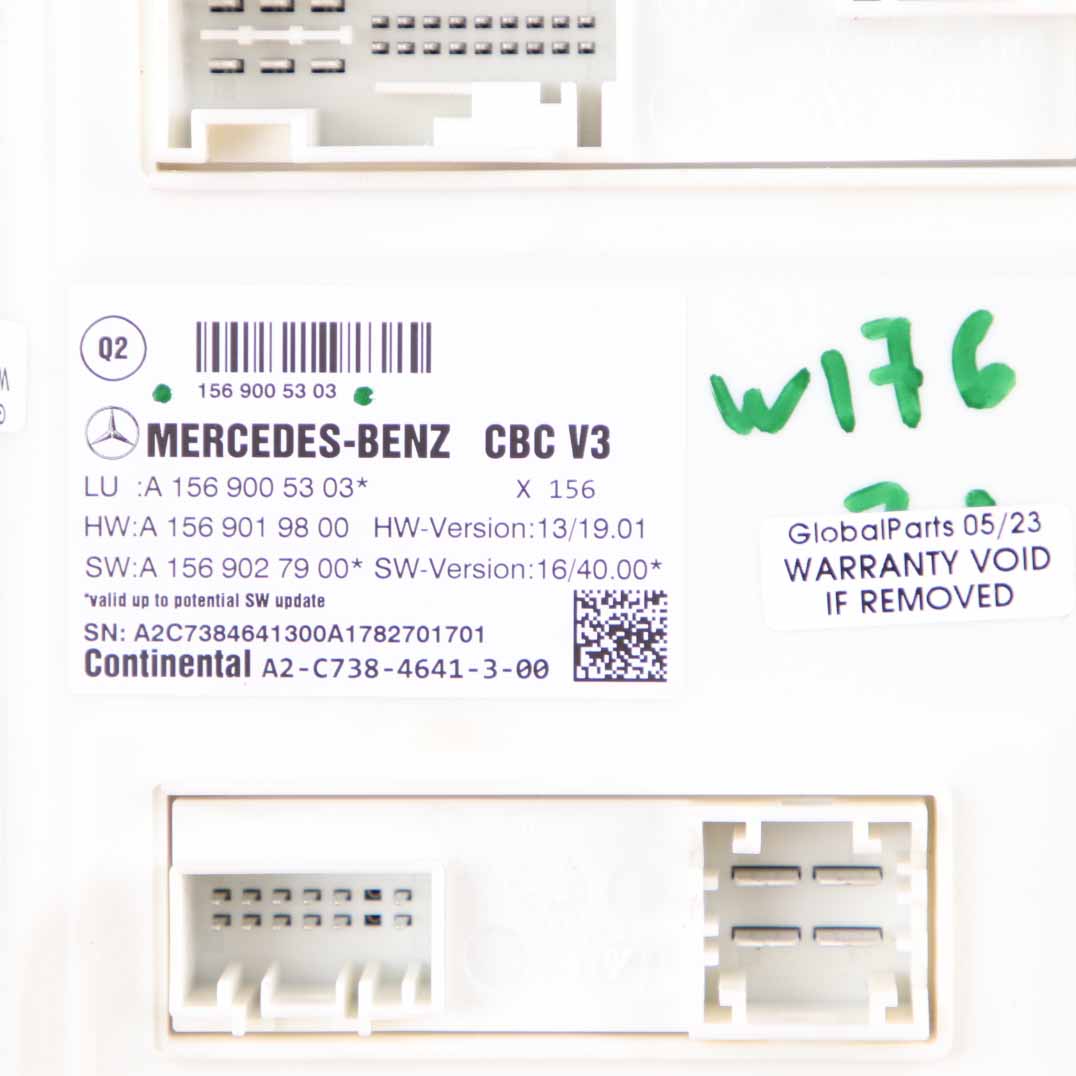 Mercedes W176 Body Control Modul BCM Steuergerät ECU A1569005303