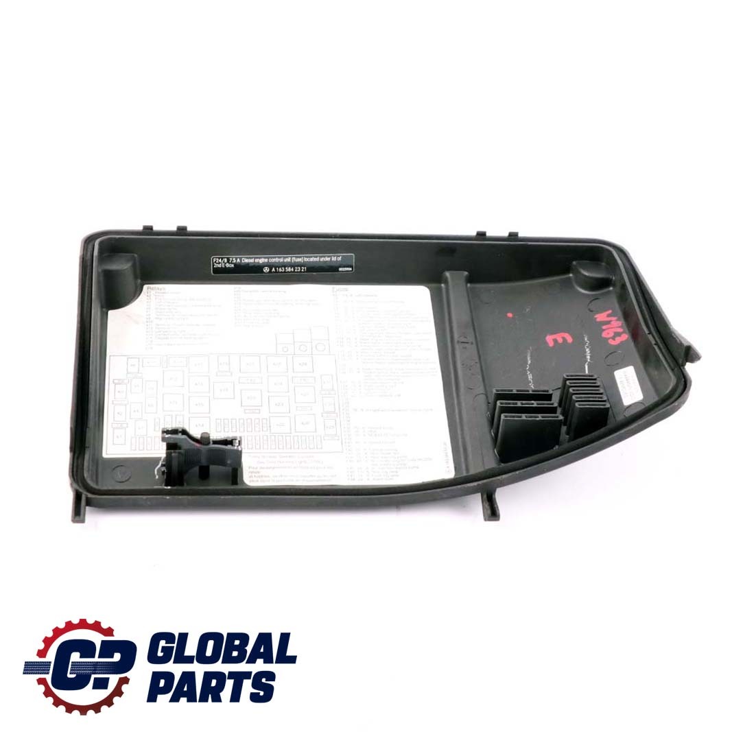 Mercedes-Benz ML-Class W163 Fuse Box Lid Cover Box Trim A1635400182