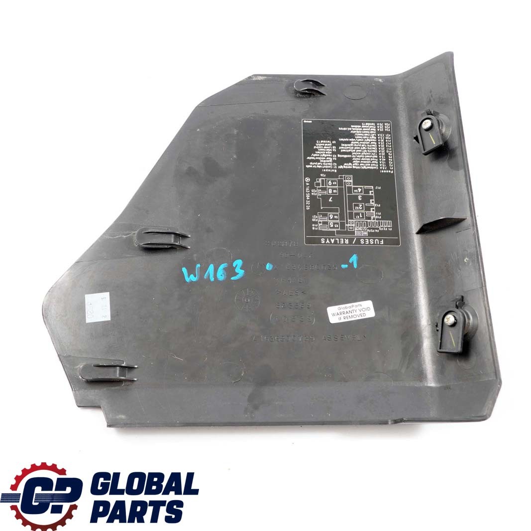 Mercedes-Benz M-Class ML W163 1 Fuse Box Relay Lid Cover Trim A1636880035