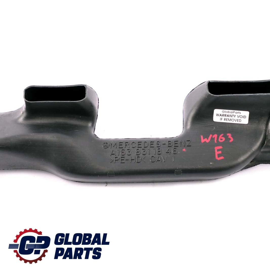 Mercedes-Benz ML-Class W163 Air Duct Guide Channel Bottom Right O/S A1638311846