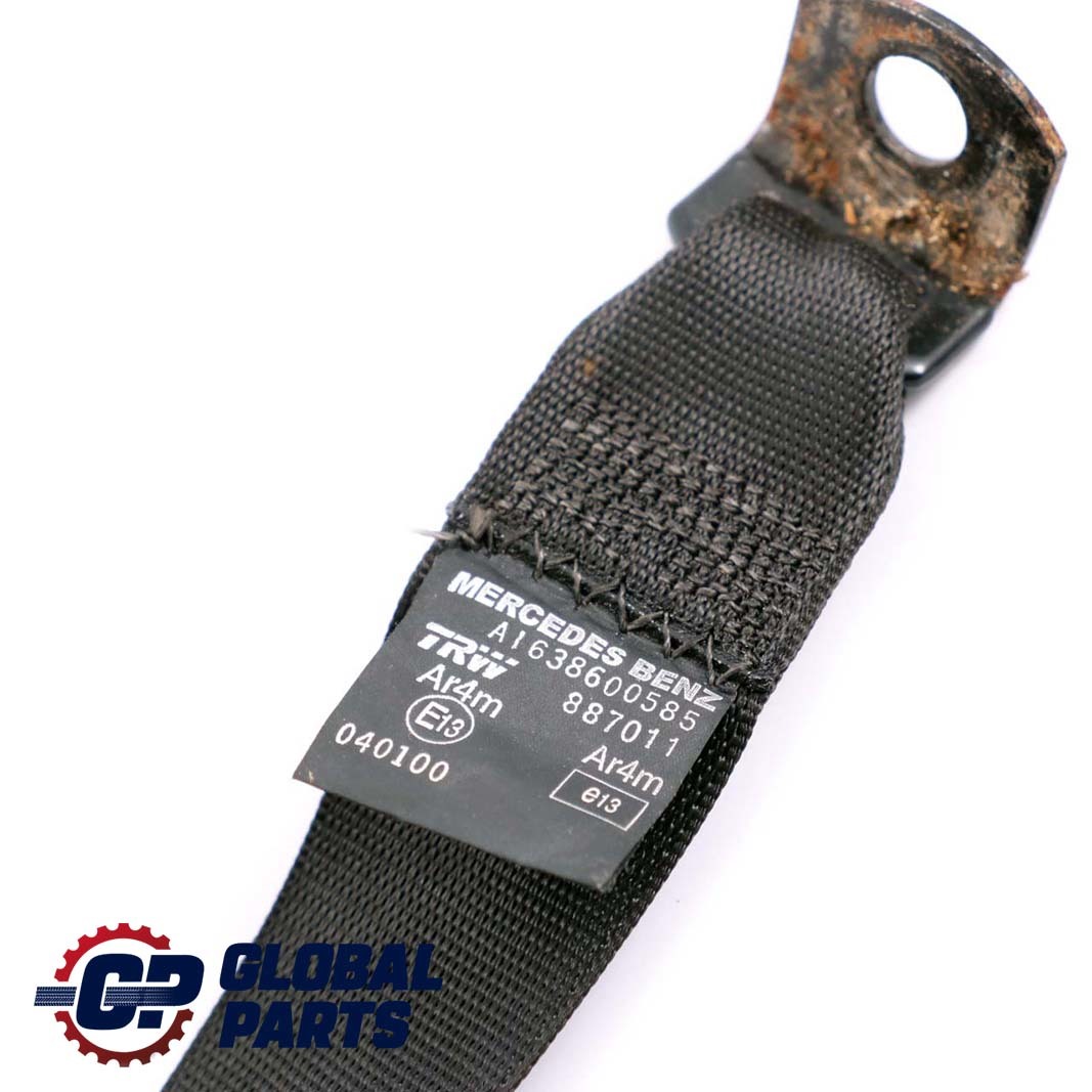 Mercedes-Benz M-Class ML W163 Rear Left N/S Seat Belt Black A1638600585