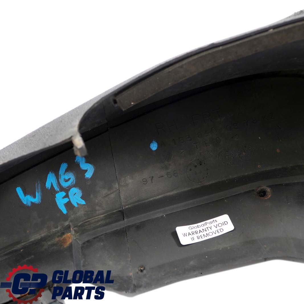 Mercedes Benz M-Class ML W163 Mud Flaps Mudflap Front Right O/S A1638900878