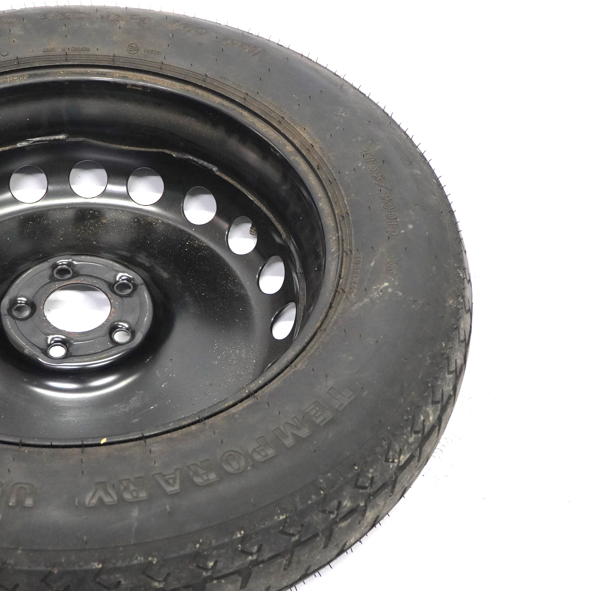 Mercedes W164 Stahl Ersatzrad 4,5J ET:40 Reifen Goodyear R19 165/90 A1644000102