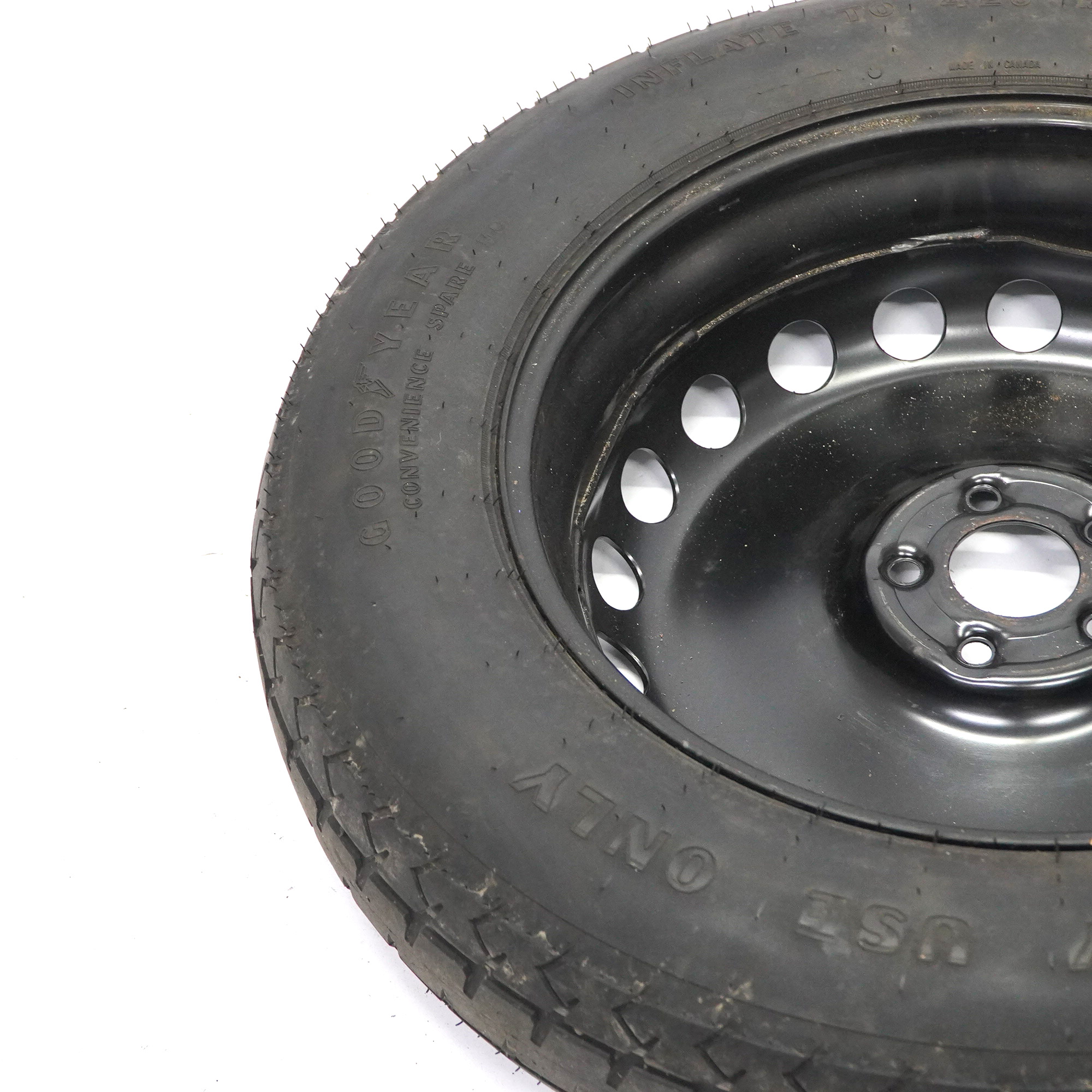 Mercedes W164 Stahl Ersatzrad 4,5J ET:40 Reifen Goodyear R19 165/90 A1644000102